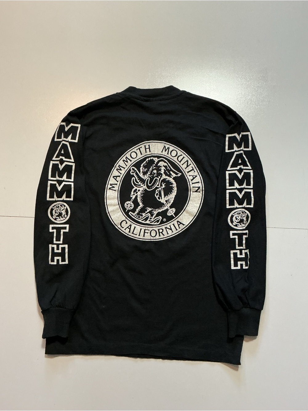 Vintage 90s Anvil Mammoth Mountain California Graphic Single Stitch L/S T-Shirt
